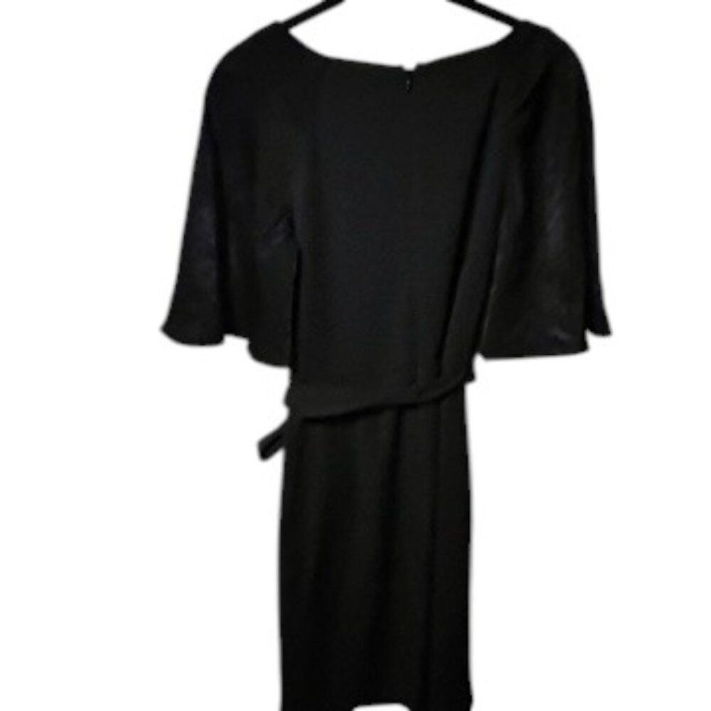 DKNY Dress Short Sleeve Belted LBD Little Black Classic New With Tags 4